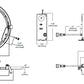 Halo Recessed HLB12LS9FSE010MWR 12" LED Lens Downlight with Remote Driver / Junction Box, Lumen Selectable 1300, 1900, 2300 Lumens, 90 CRI, Field Selectable 2700K, 3000K, 3500K, 4000K or 5000K, Color Temperature, 120-277V, Matte White Flange
