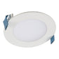 Halo Recessed HLB4069FS1EMWR 4" Round LED Lens Downlight with Remote Driver/ Junction Box, 600 Lumens, 90 CRI, Field Selectable 2700K-5000K, 120V,  LE & TE Phase Cut 5% Dimming, Matte White Flange Finish