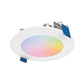 Halo Recessed HLB4069WZRGBWMWR 4" Smart WiFi LED Canless Downlight, 600 Lumens, Full Color + Tuneable White 2200K-6500K, Matte White