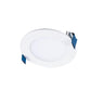 Halo HLB4LSFS5 4" Round Slim Canless LED Downlight, 700/850/1000 Selectable Lumens, 90 CRI, Selectable CCT 2700/3000/3500/4000/5000K, 5% Phase Cut LE/TE Dimming, 120V 60Hz, Matte White