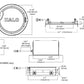 Halo Recessed HLB6099301EMWR 6" Round LED Lens Downlight with Remote Driver/ Junction Box, 900 Lumens, 90 CRI, 3000K, 120V, LE & TE Phase Cut 5% Dimming, Matte White Flange Finish