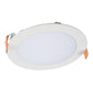 Halo Recessed HLB6099FS1EMWR 6" Round LED Lens Downlight with Remote Driver/ Junction Box, 900 Lumens, 90 CRI, Field Selectable 2700-5000K, 120V, LE & TE Phase Cut 5% Dimming, Matte White Flange Finish