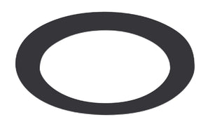 Halo Recessed HLB6RTRMMB 6" Round Decorative Overlay, Matte Black