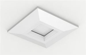 Halo Recessed HLBC4STRMMW 4" Square Designer Trim, Matte White