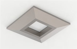 Halo Recessed HLBC4STRMSN 4" Square Designer Trim, Satin Nickel