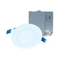 Halo Recessed HLBE4069301EMWR-24PK 4" Ultra-Slim LED Suface Light, 600 Lumens, 90 CRI, 3000K, 120V 60Hz, LE & TE Phase Cut 10% Dimming, Matte White Flange, 24 Bulk Pack