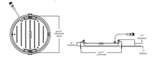 Halo Halo Recessed HLBPH609FS6 6" Round LED Lens Downlight with Remote Driver/ Junction Box, 900 Lumens, 90 CRI, Field Selectable 2700K-6000K, 120V, Matte White Flange Finish