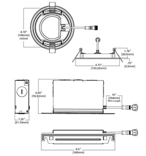 Halo Recessed HLBSL4069FS351EMWR 4" LED Smooth Lens Downlight, 600 Lumens,