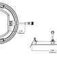 Halo Recessed HLBSL6099FS351EMWR 6" Round LED Lens Downlight with Remote Driver/ Junction Box, 900 Lumens, 90 CRI, Field Selectable 3000K, 4000K, 5000K, 120V, Matte White Flange Finish