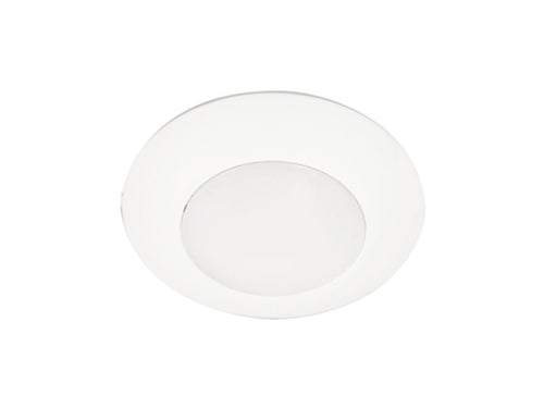 Halo Recessed HLCE4079FS-12P-CA 4-inch LED Disk Light, 900 lumens, 90 CRI, 5CCT (2700K, 3000K, 3500K, 4000K, 5000K), Phase Cut Dimming to 10%, CA Compliant, Matte White, 12 Pack