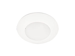 Halo Recessed HLCE4079FS1E-12P 4-inch LED Disk Light, 900 lumens, 90 CRI, 5CCT (2700K, 3000K, 3500K, 4000K, 5000K), Phase Cut Dimming to 10%, Matte White, 12 Pack