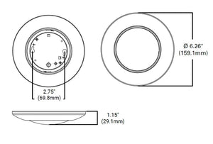 Halo Recessed HLCE4079FS1E-12P 4-inch LED Disk Light, 900 lumens, 90 CRI, 5CCT (2700K, 3000K, 3500K, 4000K, 5000K), Phase Cut Dimming to 10%, Matte White, 12 Pack