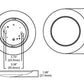 Halo Recessed HLCE6129FS1E 6" LED Disk Light, 1200 Lumens, 90 CRI, Selectable Color Temperature 2700K/3000K/3500K/4000K/5000K, Phase Cut Dimming to 10%, Matte White