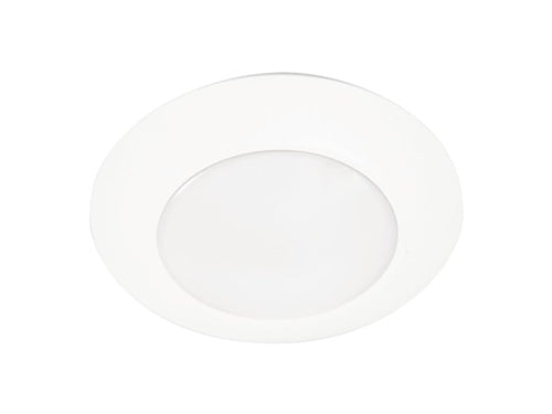 Halo Recessed HLCE6129FS1E-CA 6" LED Disk Light, 1200 Lumens, 90 CRI, Selectable Color Temperature 2700K/3000K/3500K/4000K/5000K, Phase Cut Dimming to 10%, CA Compliant, Matte White
