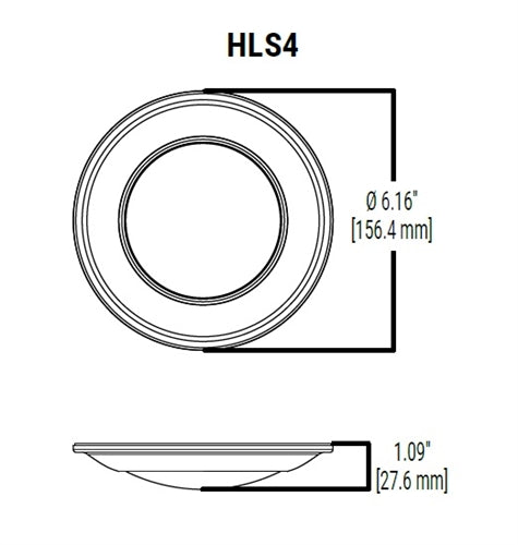 Halo Recessed HLS4079FS1E-12BP 4" LED Disk Light, 900 lumens, 90 CRI, 5CCT (2700K, 3000K, 3500K, 4000K, 5000K), Phase Cut Dimming 10%, Matte White, 12-Pack