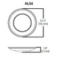 Halo Recessed HLS4079FS1E-6BP 4" LED Disk Light, 900 lumens, 90 CRI, 5CCT (2700K, 3000K, 3500K, 4000K, 5000K), Phase Cut Dimming 10%, Matte White, 6-Pack