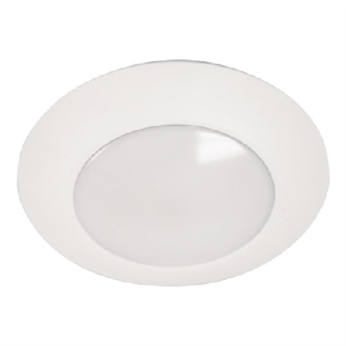 Halo Recessed HLS6099301EWH-12BP 6" Dimmable LED Surface Light, 750 Lumens, 90 CRI, 3000K, 120V, Matte White, Wet Location, 12 Bulk Pack