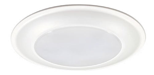 Halo Recessed HLS6099FS1E-6BP 6" LED Disk Light, 1200 lumens, 90 CRI, 5CCT (2700K, 3000K, 3500K, 4000K, 5000K), Phase Cut Dimming 10%, Matte White, 6-Pack