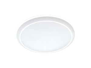 Halo Recessed HLS9129301EWH 9" Dimmable LED Surface Light, 1200 Lumens, 90 CRI, 3000K, LE and TE Phase Cut 10% Dimming, Matte White Flange