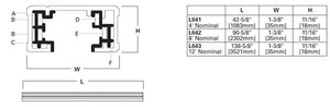 Halo Track Lighting L641P 4 ft Track - Miniature Two-Circuit Trac System, White Color