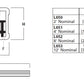 Halo Track Lighting L650P 2ft Track - Miniature Single Circuit Trac System, White Color