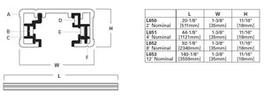 Halo Track Lighting L651MB 4ft Track - Miniature Single Circuit Trac System, Black Color