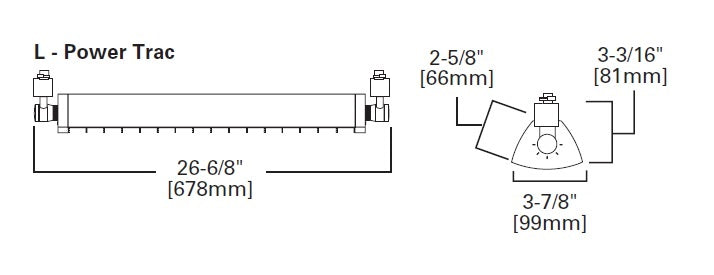 Halo Track Lighting L80238040P Span LED Wall Wash, 3000 Lumens, 80 CRI, 4000K Color Temperature, 120V, White