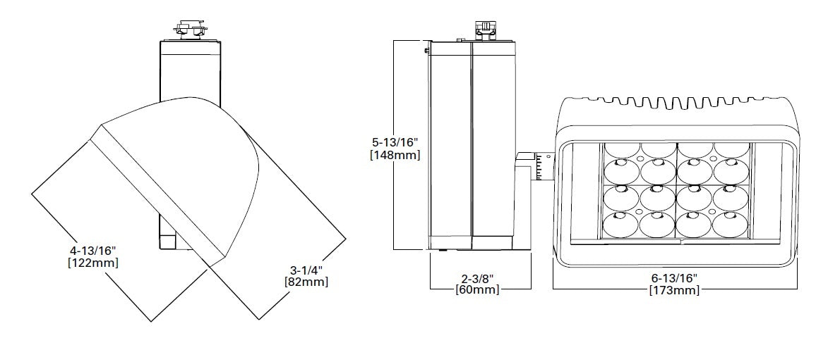 Halo Track Lighting L805LRGSP830P 38W LED Stasis High Output Track Fixture, Spot 85 CRI 3000K, 120V, White