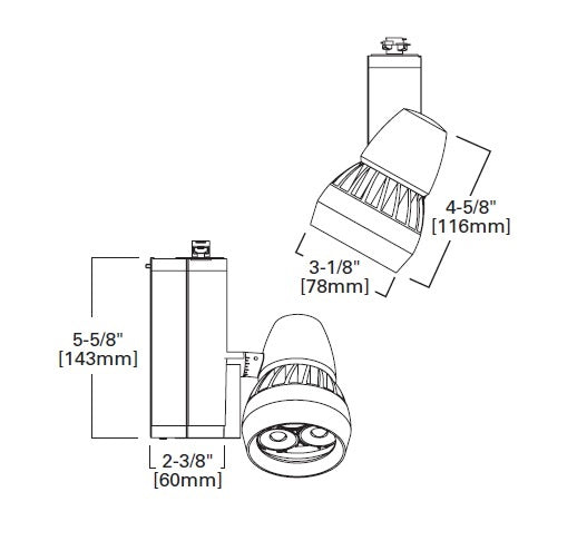 Halo Track Lighting L805SMLFL840MB 8W LED Stasis Small Track Fixture, Flood 90 CRI 4000K, 120V, Black