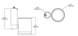 Halo Track Lighting L815MED20NF930P 24.7W LED Stasis Medium Track Fixture, 2000 Lumens, Narrow Flood Optic, 3000K, 90 CRI, White