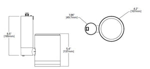Halo Track Lighting L815MED20SP935MB 24.7W LED Stasis Medium Track Fixture, 2000 Lumens, Spot Optic, 3500K, 90 CRI, Black