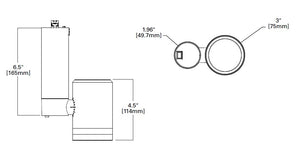 Halo Track Lighting L815SML05SP927MB LED Statis Small Track Fixture, 500 Lumens, Spot Optic, 2700K Color Temperature, Black