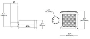Halo Track Lighting L815SQ10FL930MB 34W LED Stasis Square Track Fixture, 1000 Lumens, Flood Optic, 3000K Color Temperature, 90 CRI, Black