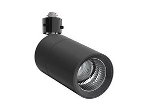 Halo Track Lighting L830S10NF930BLAKBL 9W Sustainable LED Lazer Track Light, 1000 Lumens, Narrow Flood Optic, 3000K, 90 CRI, Black Finish, Black Adapter
