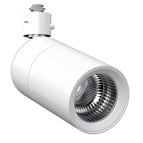 Halo Track Lighting L830S10NF935WHTEWH 9W Sustainable LED Lazer Track Light, 1000 Lumens, Narrow Flood Optic, 3500K, 90 CRI, White Finish, White Adapter