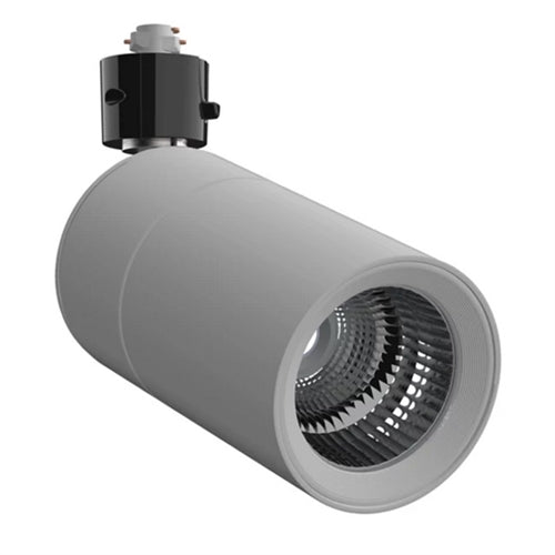 Halo Track Lighting L830S23WF930GRAYBL 23W Sustainable LED Lazer Track Light, 2300 Lumens, Wide Flood Optic, 3000K, 90 CRI, Gray Finish, Black Adapter