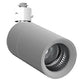 Halo Track Lighting L830S23WF930SLVRWH 23W Sustainable LED Lazer Track Light, 2300 Lumens, Wide Flood Optic, 3000K, 90 CRI, Silver Finish, White Adapter