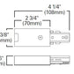 Halo Track Lighting L901P Live End Connector, White Color