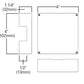 Halo Track Lighting L907P Outlet Box for Use with T-Bar Ceiling, White Color