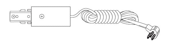 Halo Track Lighting L950P Cord and Plug Connector, White Color