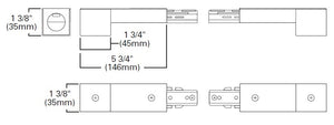 Halo Track Lighting L979P Conduit Continuation Kit, White Color