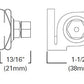 Halo Track Lighting L983P T-Bar Attachment Clip, White Color