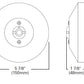Halo Track Lighting L994P Pendant Adapter, White Color
