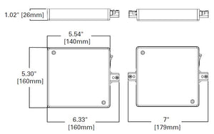 Halo Track Lighting LC903CB300MB 300W Single Circuit Trac Current Limiter, Center Feed, Black Color