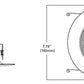 Halo Recessed LT560WH12930 5" and 6" Retrofit Baffle, Trim LED Module, 90 CRI, 3000K, Matte White, High Lumen
