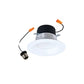 Halo Recessed LT56129FS1EWH 5/6 Inch LED Retrofit Module with Baffle, 1200 Lumens, 90 CRI, 2700K, 3000K, 3500K, 4000K, 5000K Selectable CCT, Phase Cut 10% Dimming, Matte White