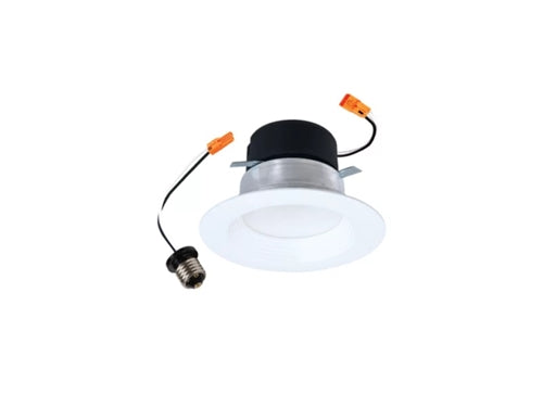 Halo Recessed LT56129FS1EWH 5/6 Inch LED Retrofit Module with Baffle, 1200 Lumens, 90 CRI, 2700K, 3000K, 3500K, 4000K, 5000K Selectable CCT, Phase Cut 10% Dimming, Matte White