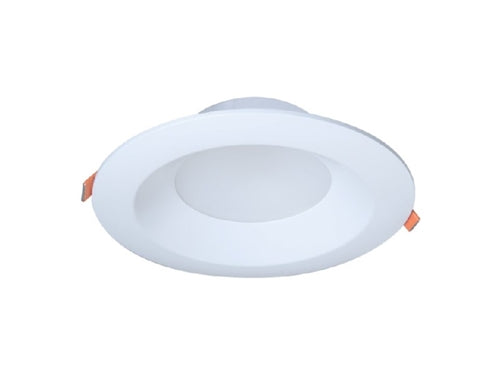 Halo Recessed LT6089FS351EWHDMR 6" LED Canless Direct Mount Module, 800 Lumens, 90 CRI, 3000K, 4000K, 5000K Selectable CCT, 120V, Phase Cut 10% Dimming, Matte White Flange
