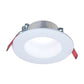 Halo Recessed LTC305FS5B 3" Recessed Canless LED Downlight, 550 Lumens, 90 CRI, 2700K/3000K/3500K/4000K/5000K CCT Selectable, 120V 60Hz, LE & TE Phase Cut 10% Dimming, Matte White