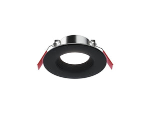 Halo Recessed LTC305FS5BMB 3" Recessed Canless LED Downlight, 550 Lumens, 90 CRI, 2700K/3000K/3500K/4000K/5000K CCT Selectable, 120V 60Hz, LE & TE Phase Cut 10% Dimming, Matte Black